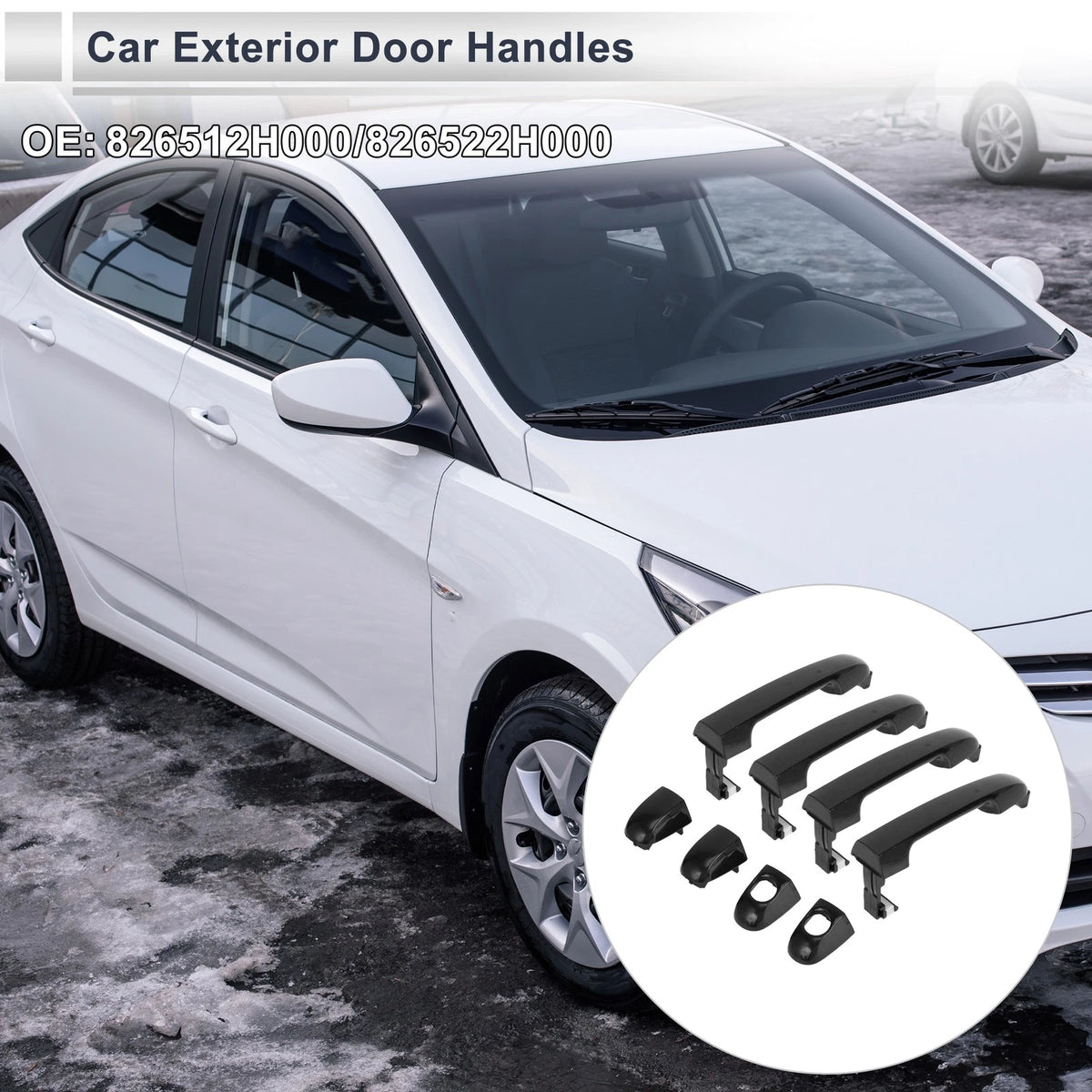 Front Door Handles for Hyundai Accent GLS (2006–2011) No. 826512H000