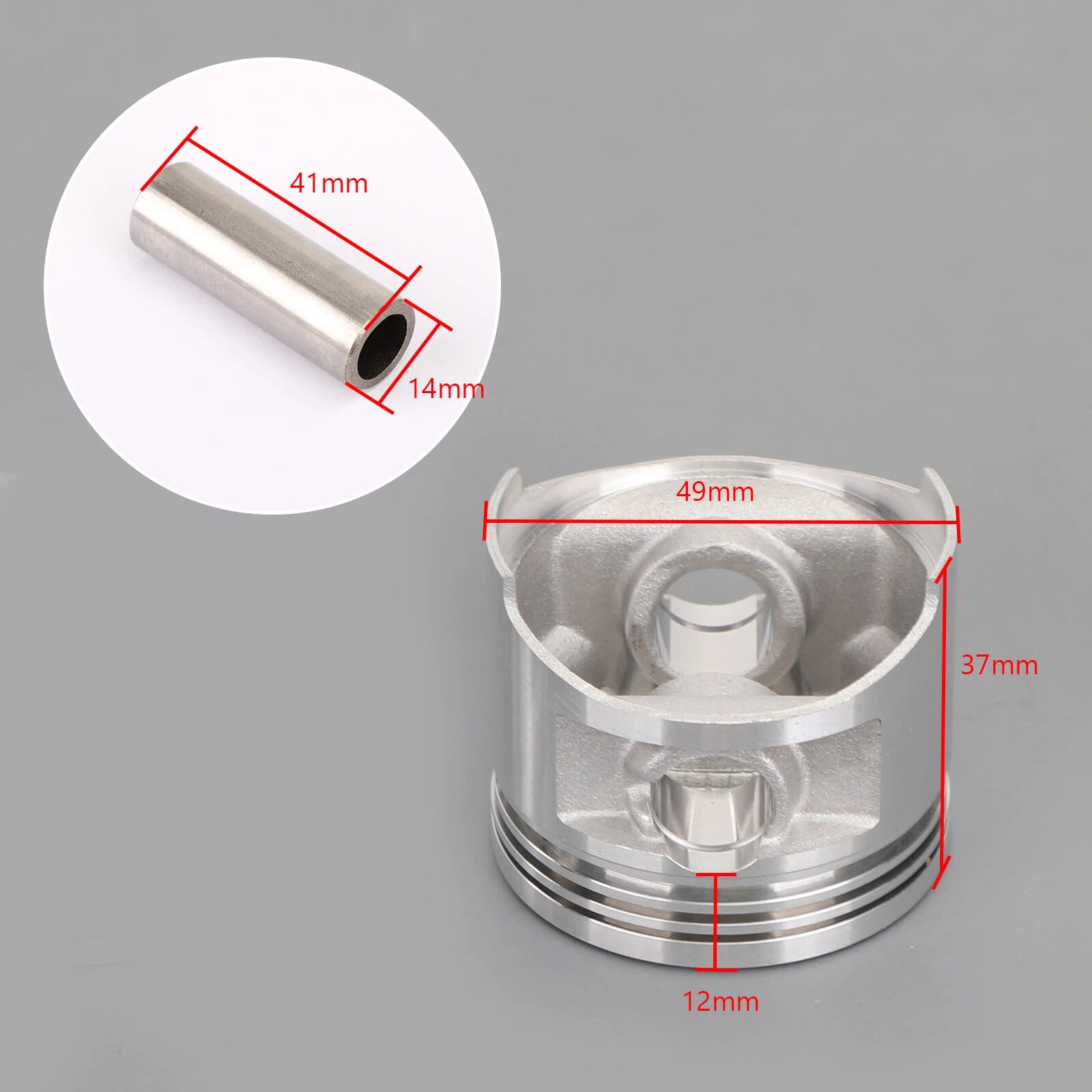 2X Piston Kit Standard Bore 49mm for Yamaha Virago V-Satr XV250 SRV250 (1988–2018)