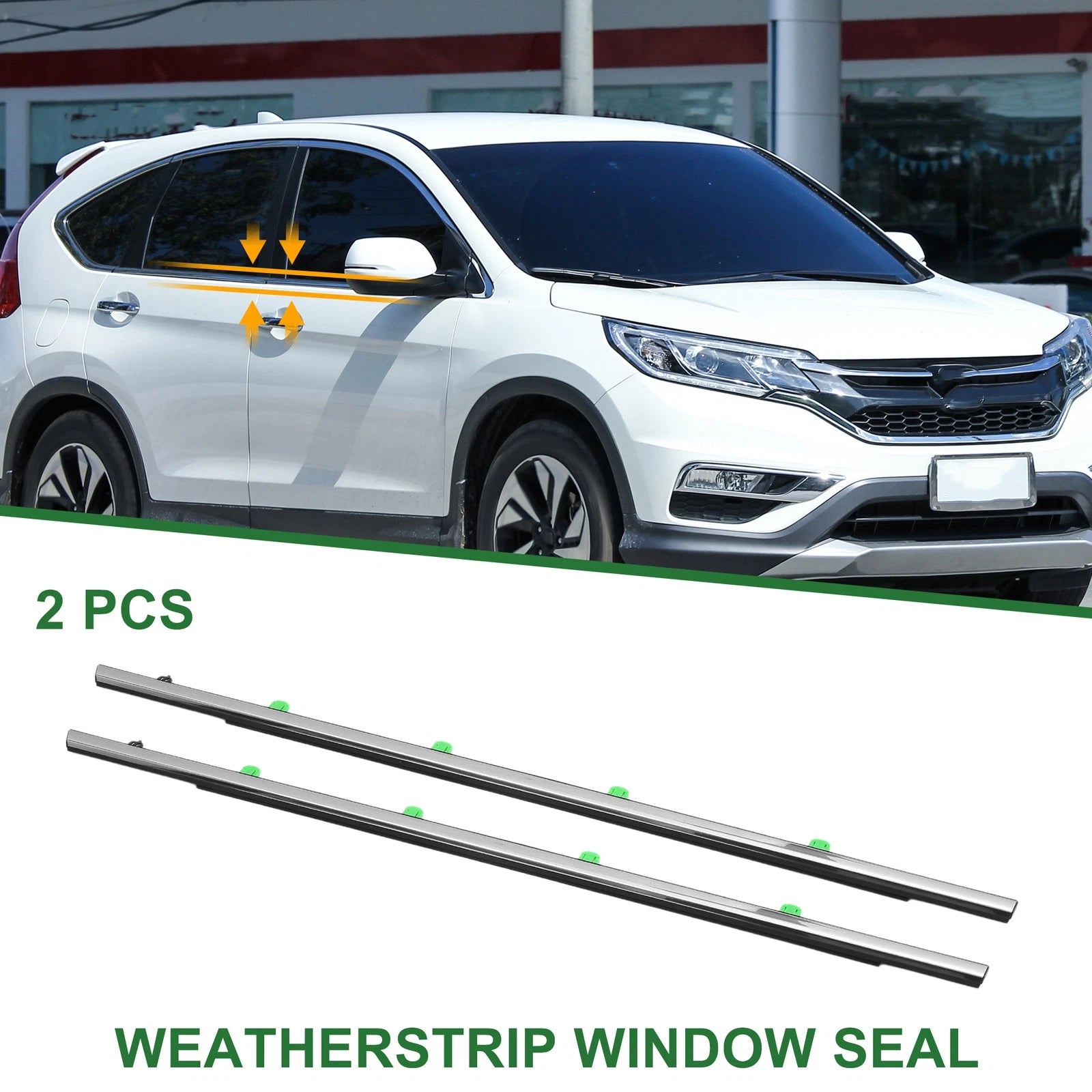 2pcs Rear Window Weatherstrip Seal Replacement for Honda CR-V (2012–2018)