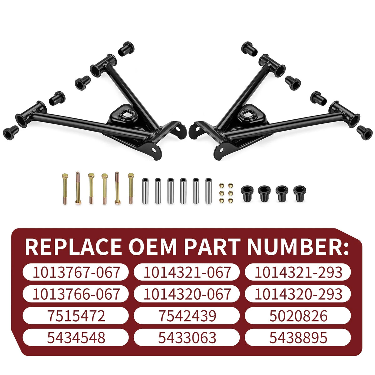 Rear A Arm Kit Upper Right + Left w/ Bushing for Polaris Sportsman 700 (2003–2007)