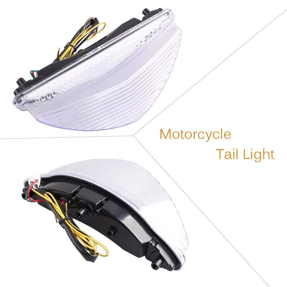 Clear LED Tail Light Brake Turn Signals for Yamaha Raider (2008–2010)