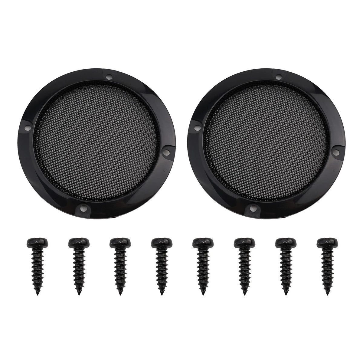 2X Speaker Grills for DIY Accessories (ABS Black Dust Cover)