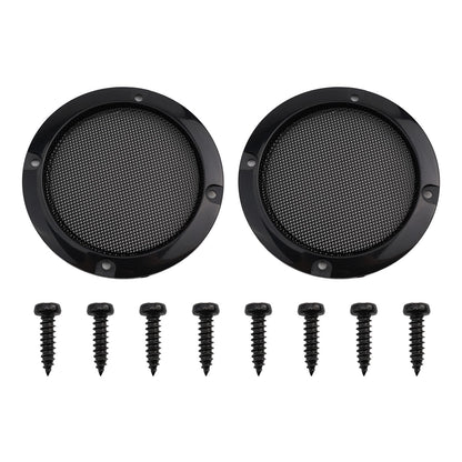 2X Speaker Grills for DIY Accessories (ABS Black Dust Cover)