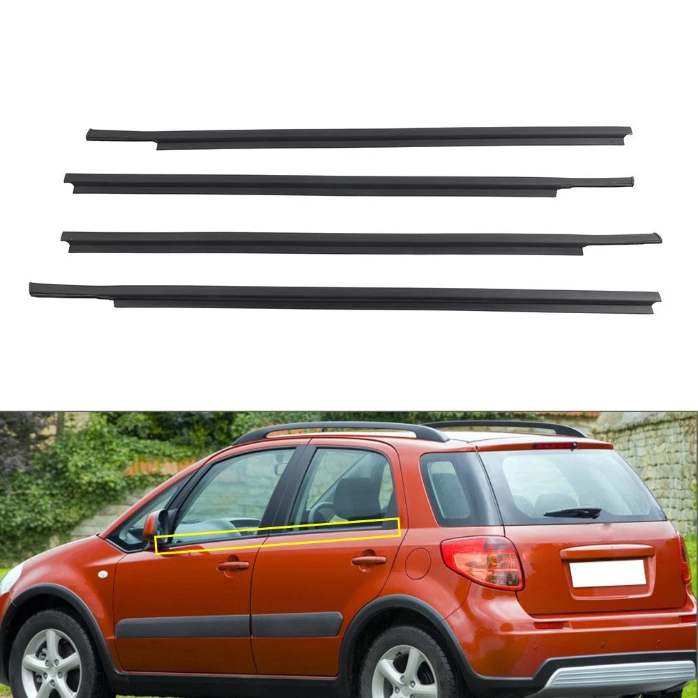 Outer Door Window Weatherstrip Seal Belt For SUZUKI SX4 4Doors 2006-2014