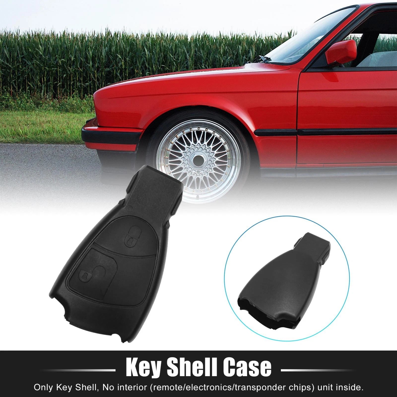 Car Remote Key Fob Shell Case Replacement for Mercedes Benz C E S Class (2005–2019)