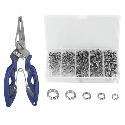 200Pcs Stainless Steel Fishing Split Rings for Assorted Lures