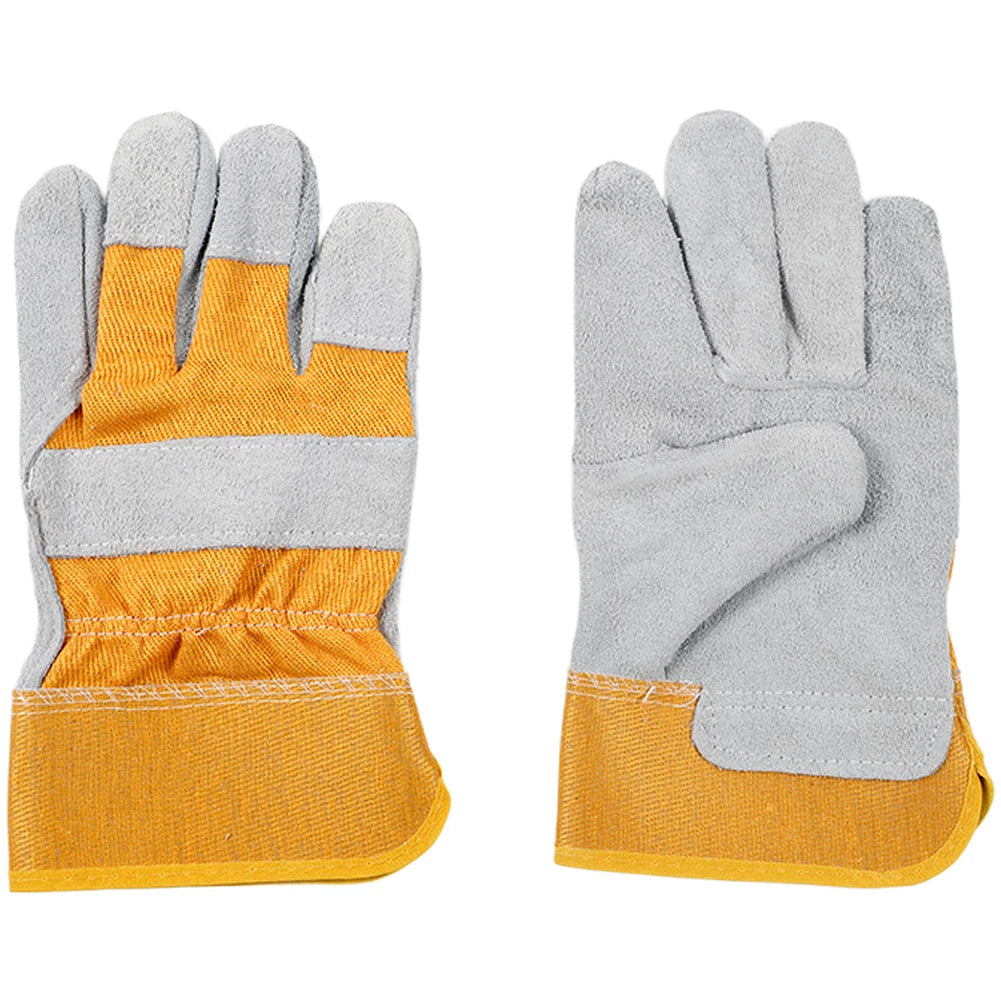 Cowhide Welding Gloves with Double Stitched Seams