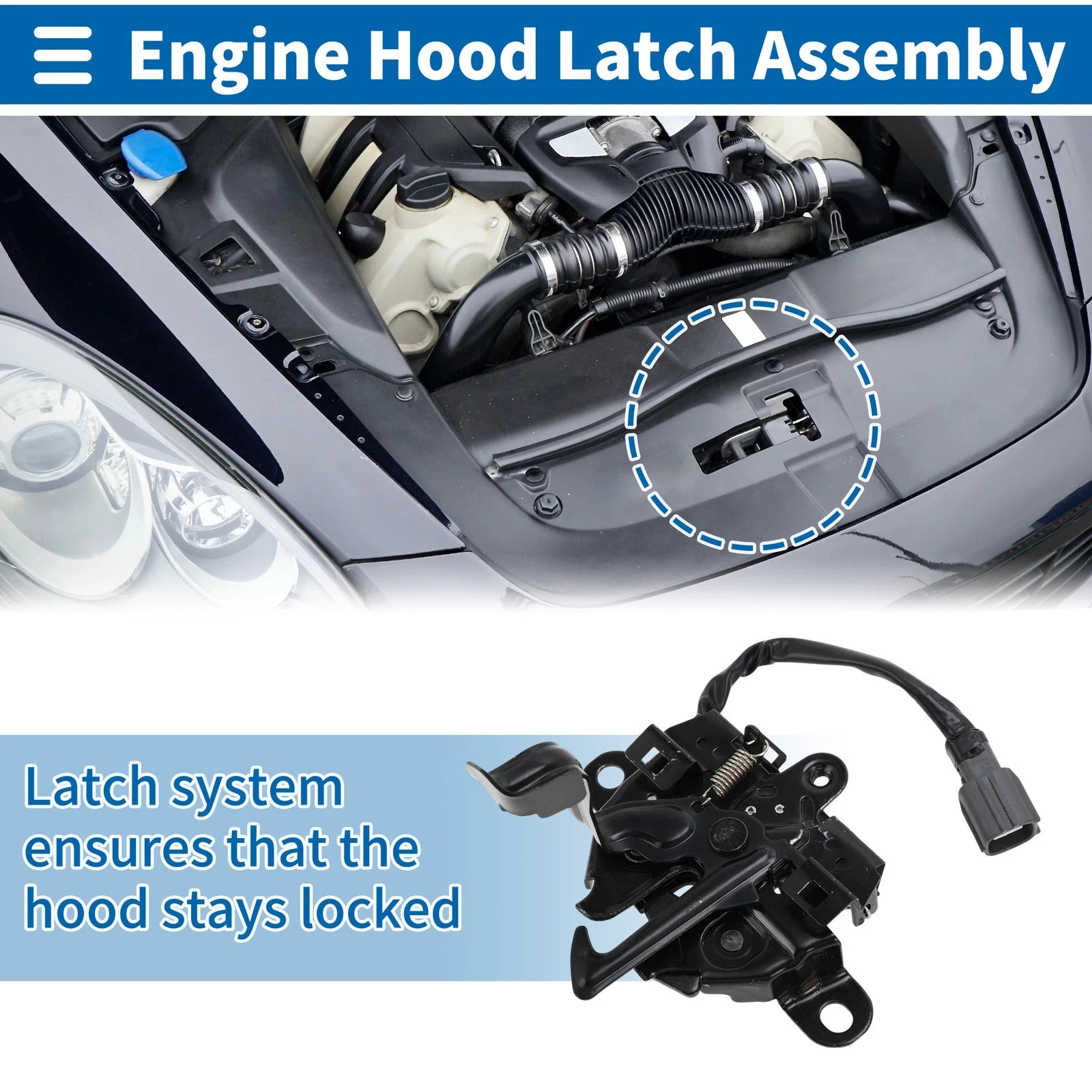 Hood Latch Assembly Replacement for Lexus GX460 (2018–2019)