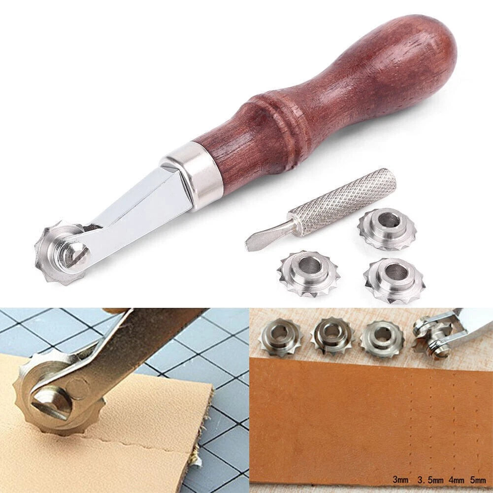 Leathercraft Spacer Embossing Working Set Leather Craft Sewing Punch Tools Kit