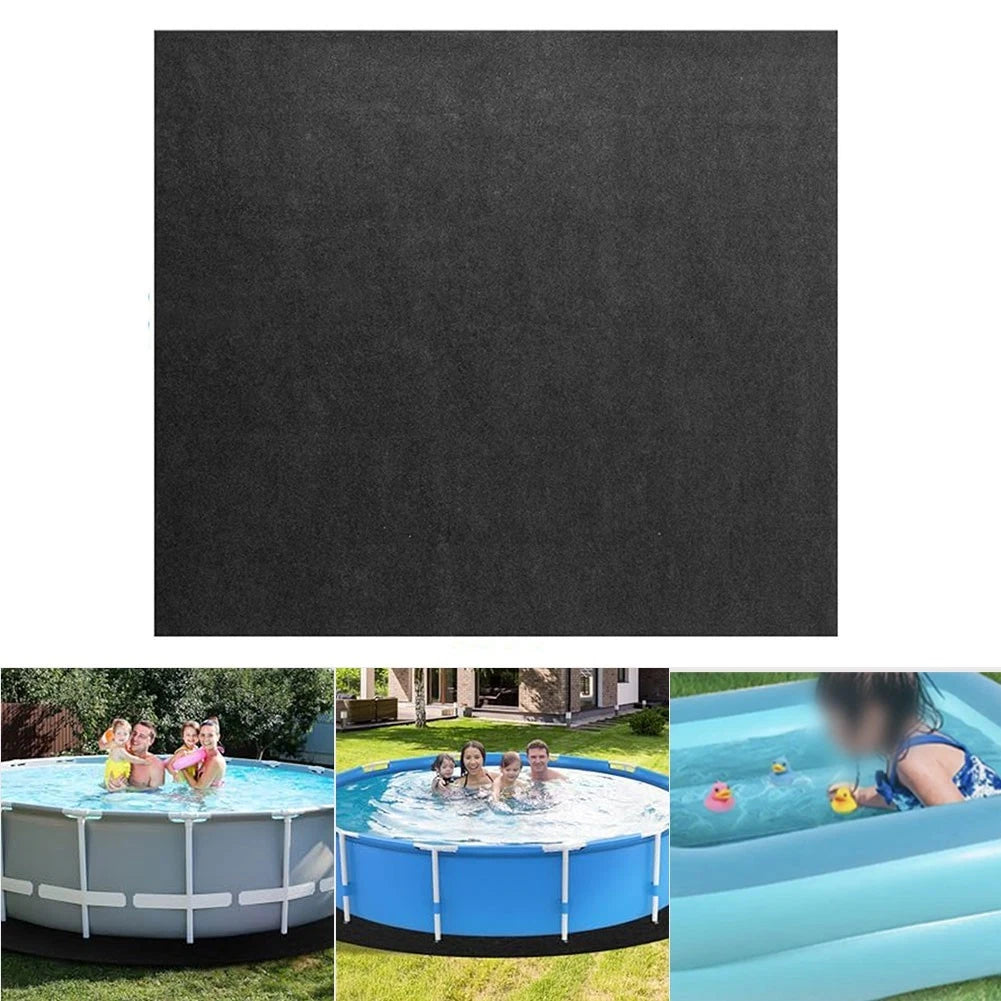 Puncture Resistant Pool Liner Mat for Home Pools (Cut-to-Fit)