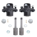 2x Assembled 4 on 4" Trailer Hub Kit & 1" Square Spindle with Bearings