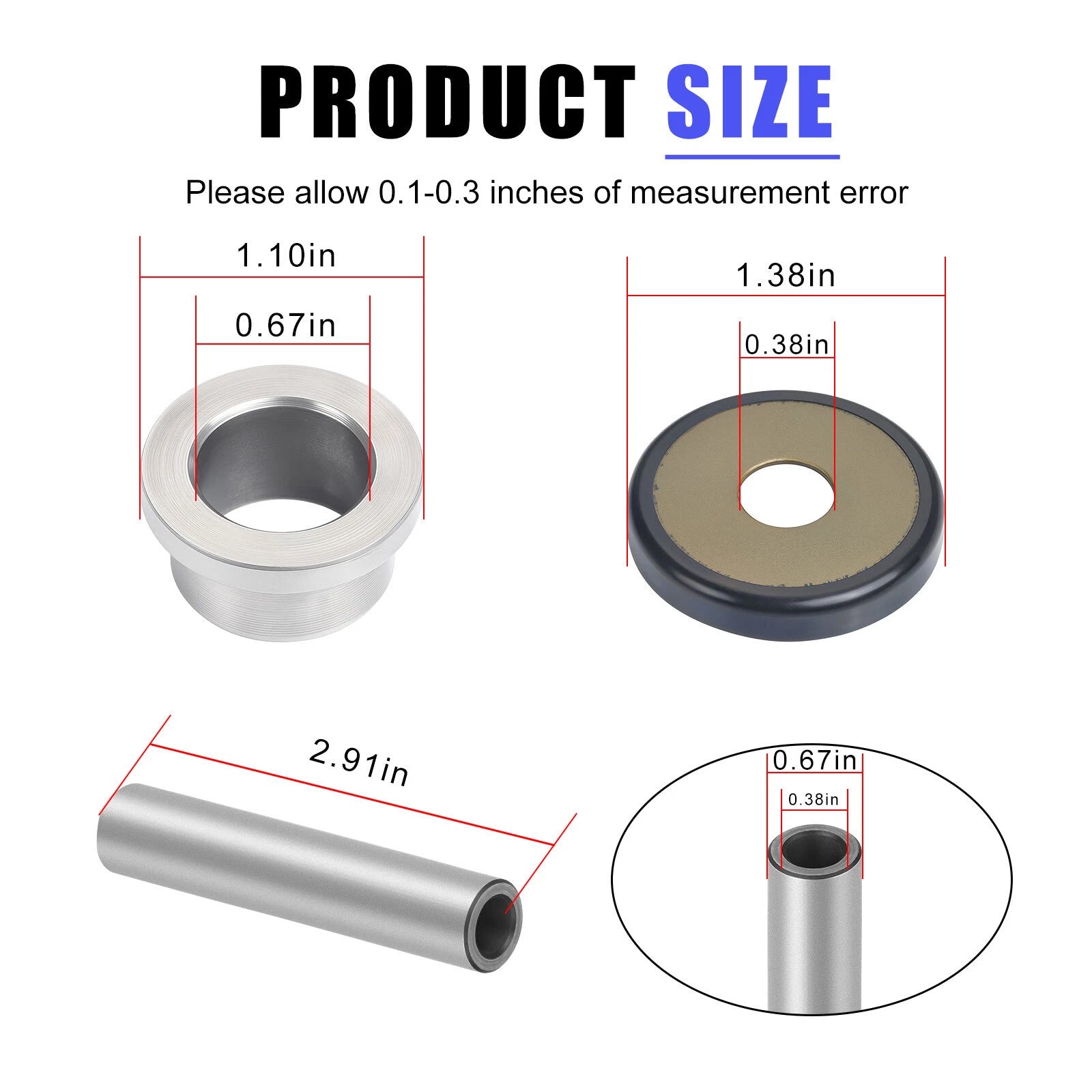 Rear Knuckle Bushing Kit for Yamaha Rhino 450 YXR450F (2006–2009)