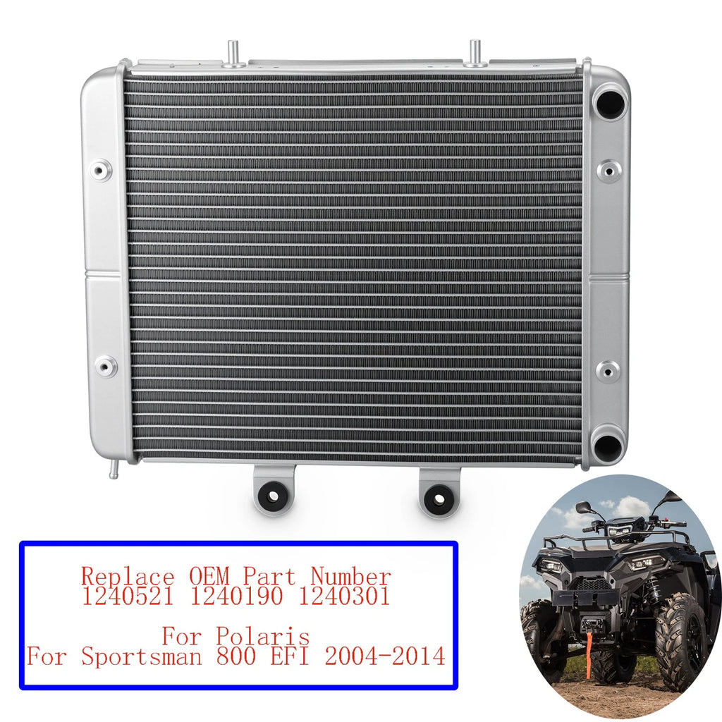 Aluminum Radiator for Polaris Sportsman 800 EFI (2004–2014) 1240521 1240190