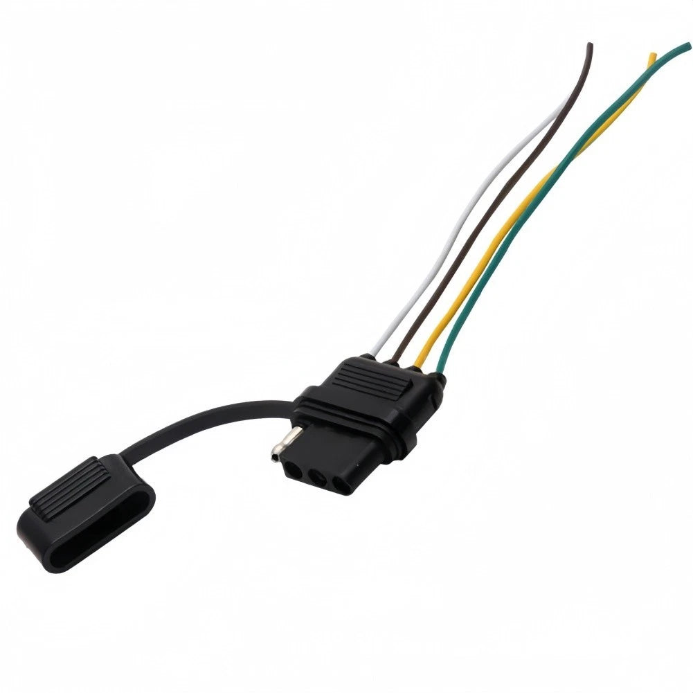 4 Pin Trailer Socket Extension Cable 20 cm with Copper Contacts