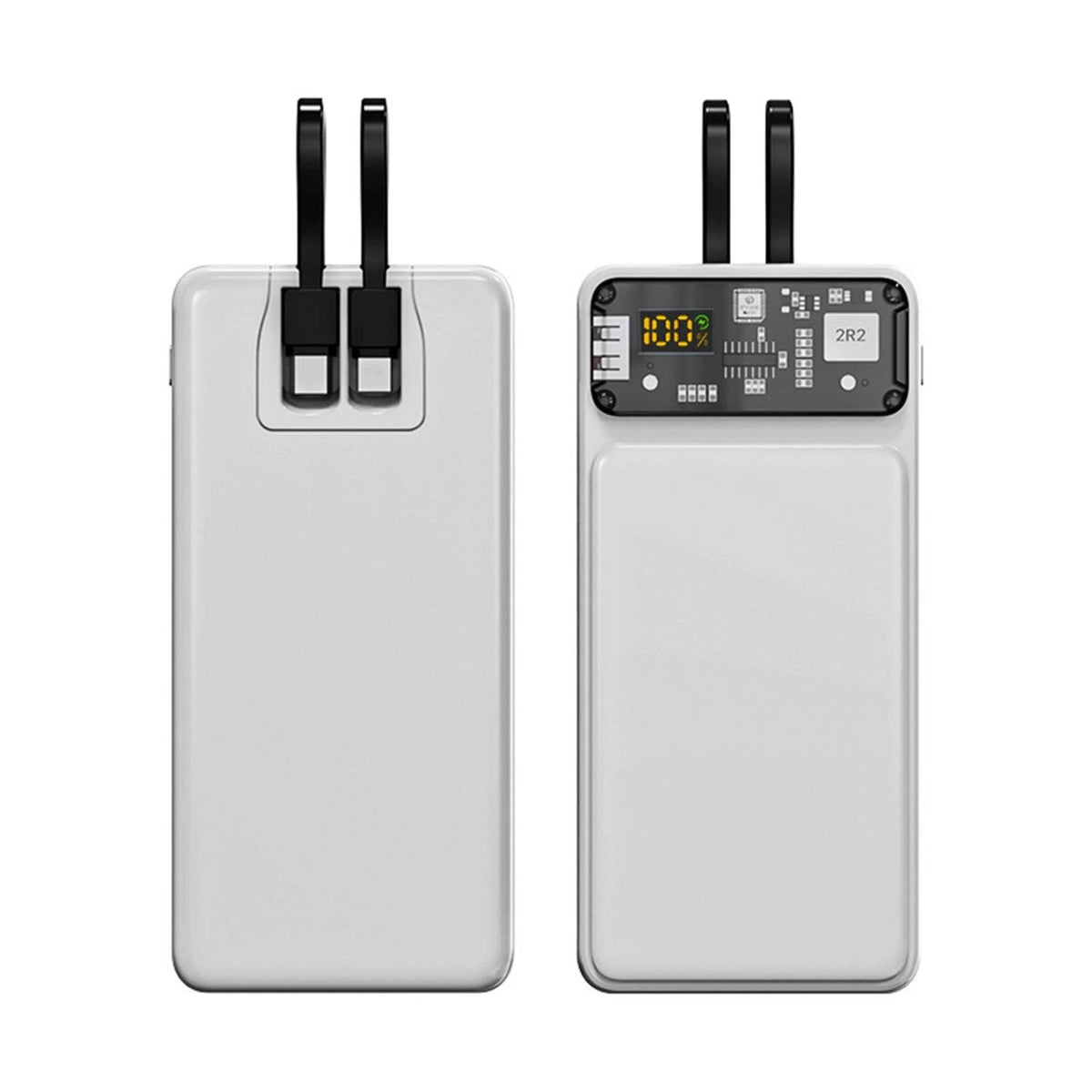 2-Slot LCD Digital Display Battery Quick Charge Power Bank Shell DIY Kit
