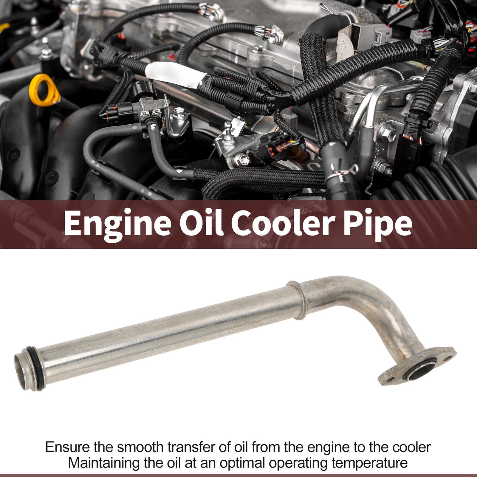 Engine Oil Cooler Tube Replacement for Chevrolet Sonic 1.8L 2012-2018