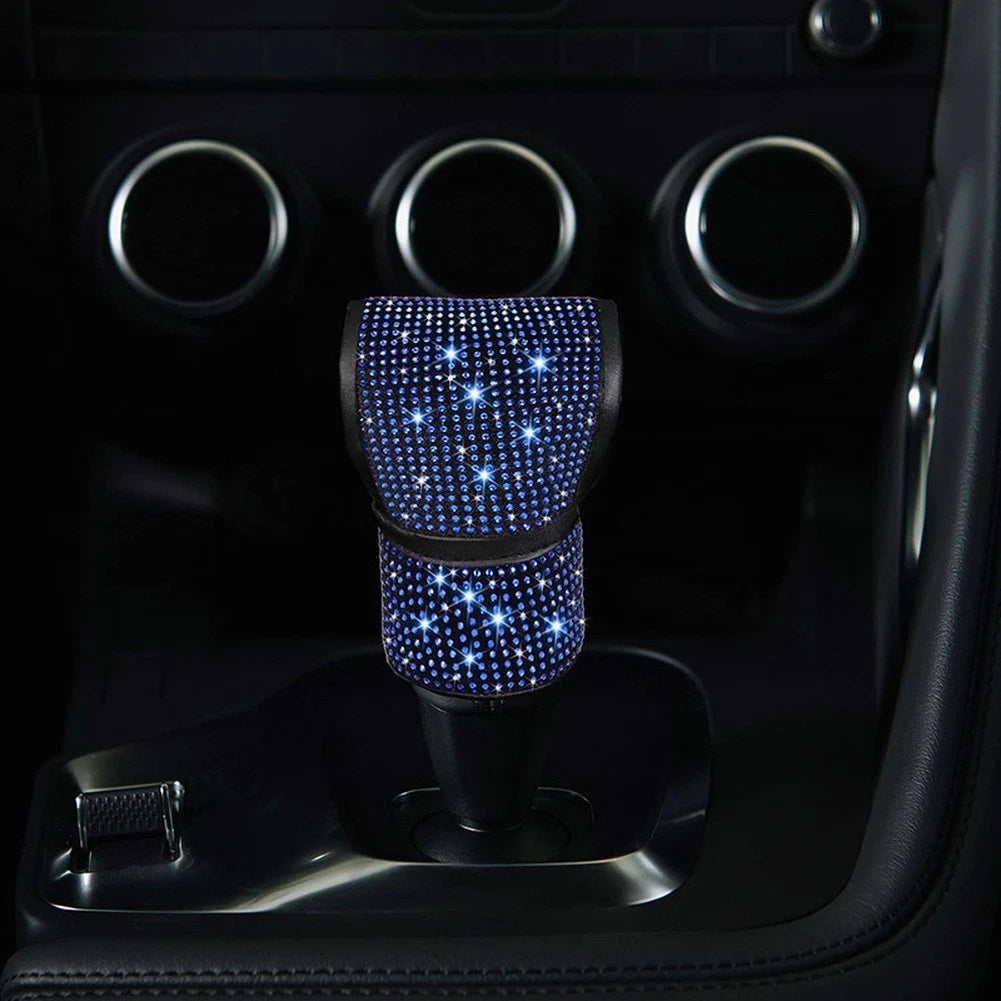 Steering Wheel Cover Set with Gear Shift Knob and Armrest Pad in Suede Material