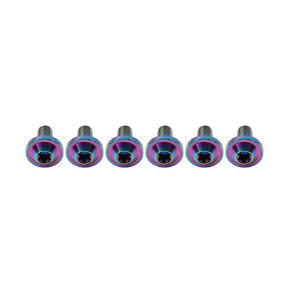 6X M6x15mm Titanium Alloy Truss Torx Head Screws for Motorcycle
