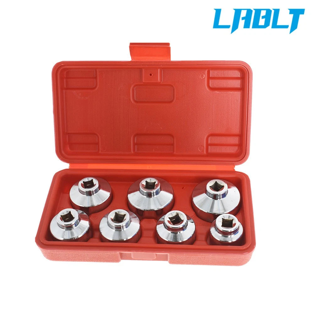 7-Piece Oil Filter Wrench Socket Tool Kit for (3/8")