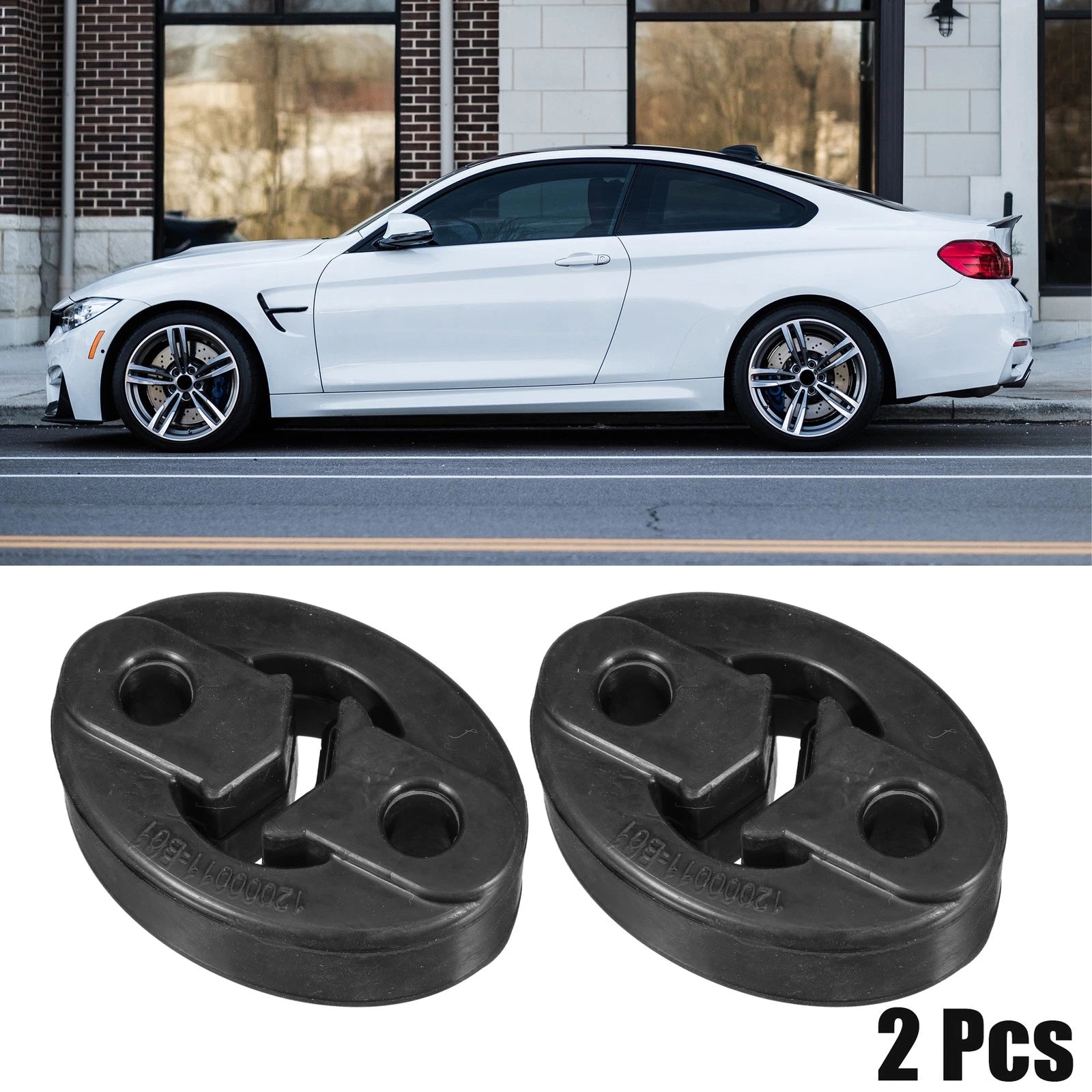 Exhaust Hanger Bushing Rubber Mount Bracket for Chevrolet (2pcs) (2008–2019)