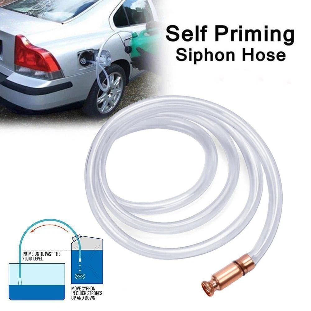 Siphon Pump for Fuel Transfer - 6 Foot PVC Hose