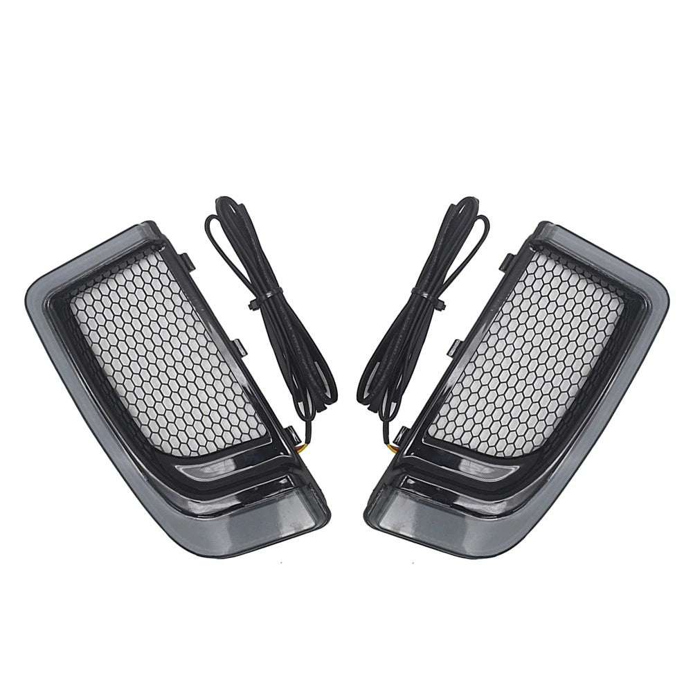 LED Turn Signal Light Fairing Lower Grills for Harley Touring (2014–2023)