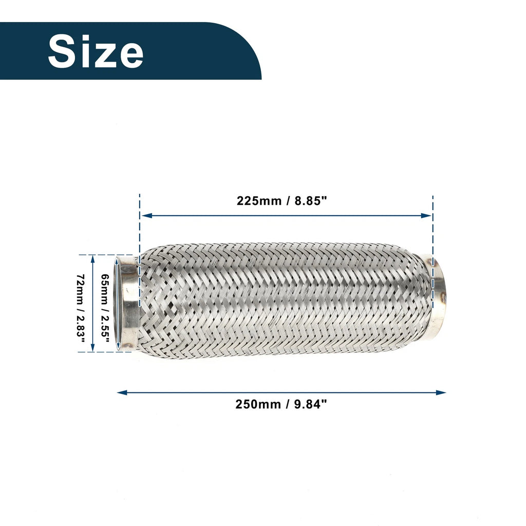 2.83 Inch OD Flex Pipe for Universal Applications (Flexible Braided)