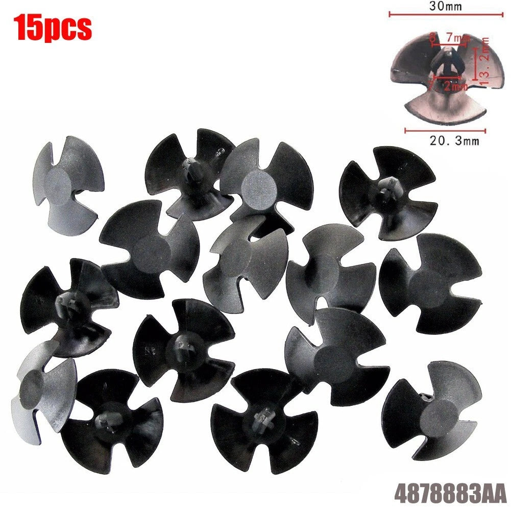 15X Replacement Hood Insulation Retainer Clips for Dodge - 4878883AA