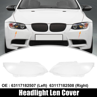 Headlight Lens Cover Front Pair for BMW M3 (2008–2013)