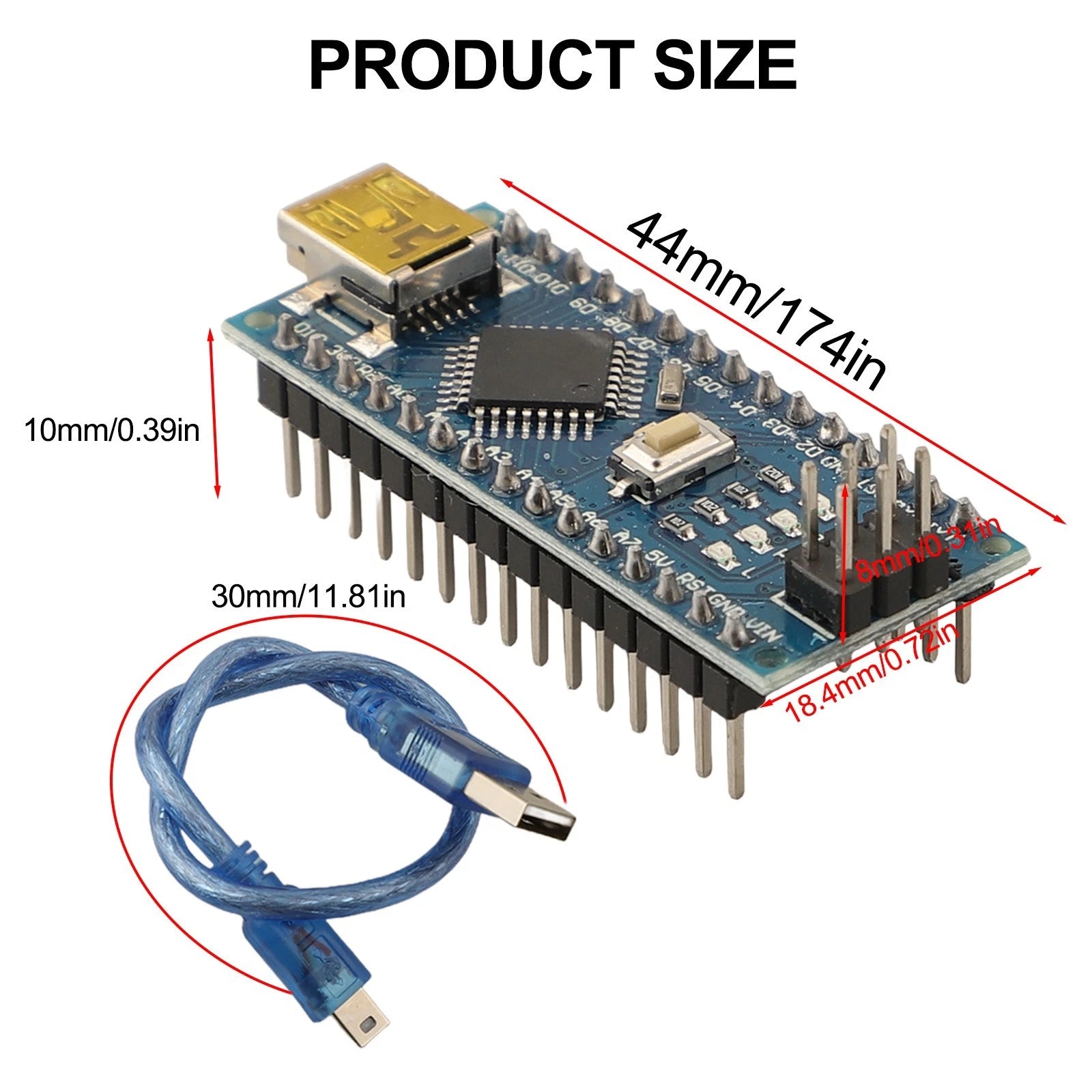 3PCS Presoldered Arduino Boards Compatible with ATMEGA328P