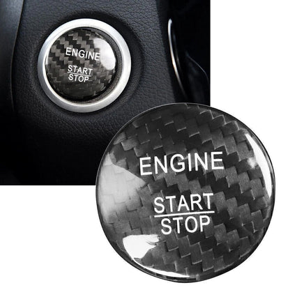 Engine Start Stop Button Cover for Mercedes A B C E GLE GLC CLA (Carbon Fiber)