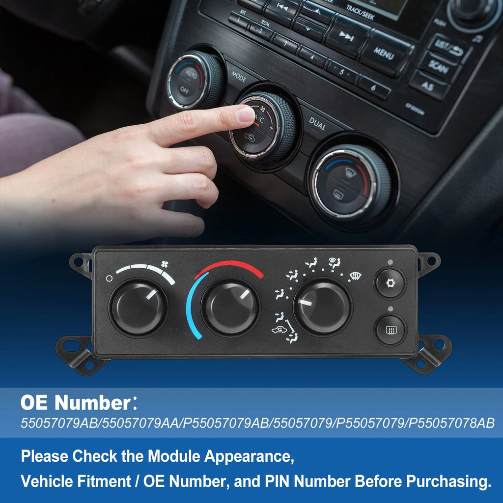 A/C Heater Climate Control Module for Ram 1500 2500 3500 (2006–2008)