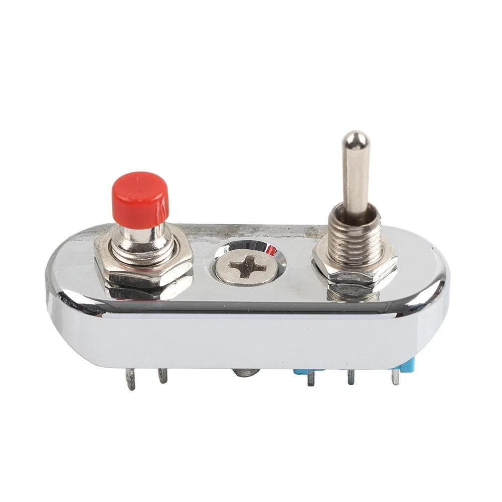 Mini Vintage Motor Toggle Push Button Switch For Harley 7/8" 1" Handlebar