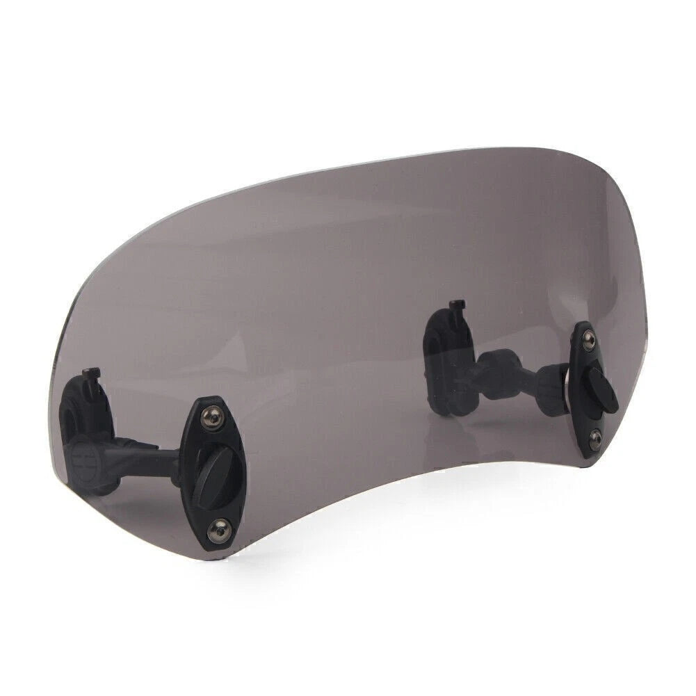 Adjustable Windshield Clip On Extension Spoiler Deflector Universal Smoke