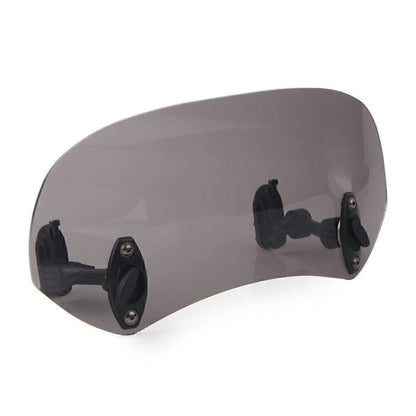Adjustable Windshield Clip On Extension Spoiler Deflector Universal Smoke