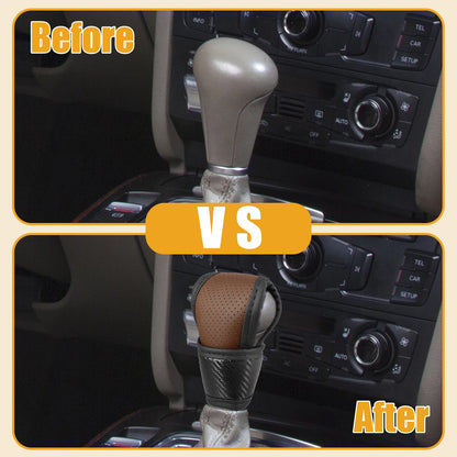 1 Pc Shift Knob Cover for Universal Automatic Gear Protector Brown
