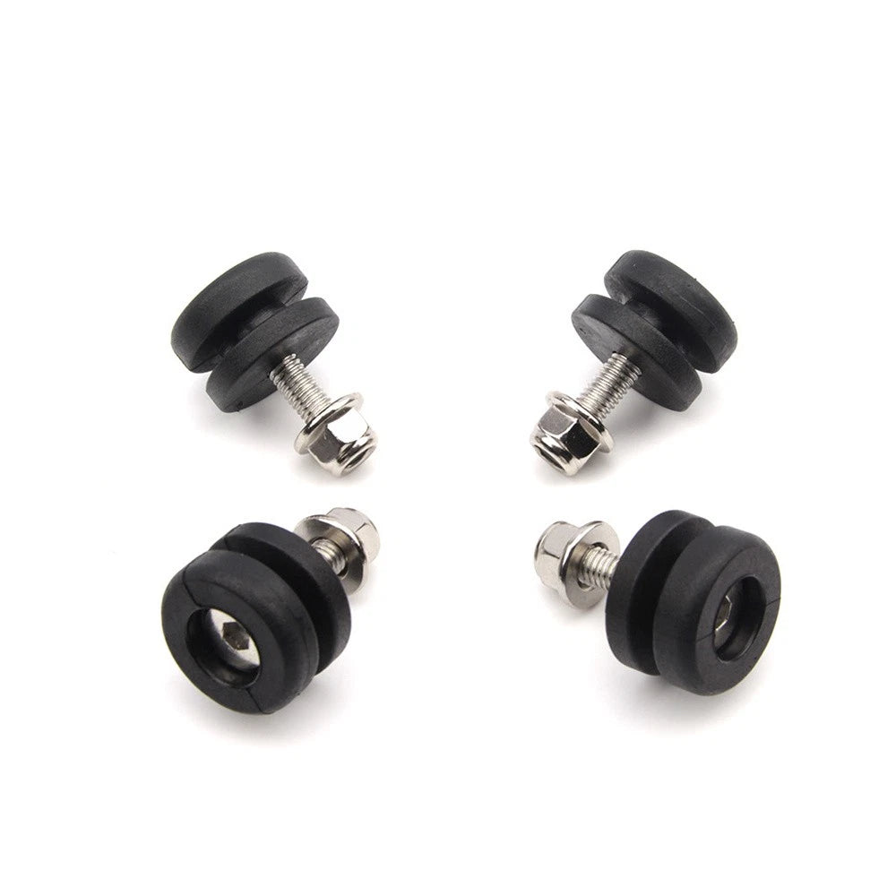 Set of 4 Top Rear Luggage Box Case Trunk Bushing Pads for Motorcycles