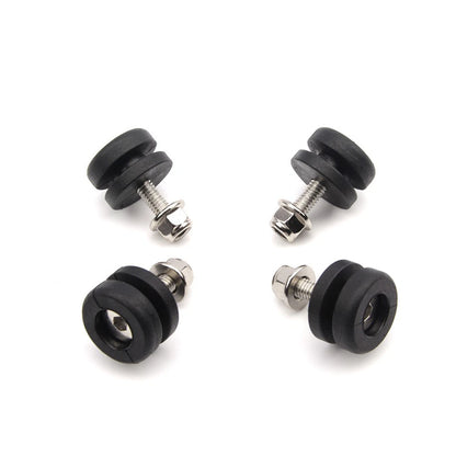 Set of 4 Top Rear Luggage Box Case Trunk Bushing Pads for Motorcycles