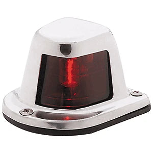 Attwood 66319R7 1-Mile Deck Mount Red Sidelight for Marine (12V)