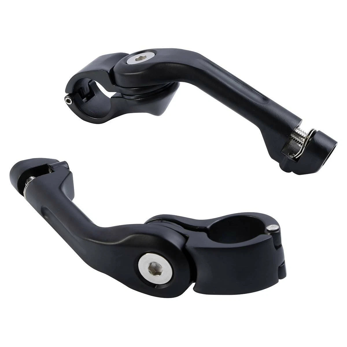 32mm Matte Black Adjustable Footpeg Mount for Harley (Fitment Specific)