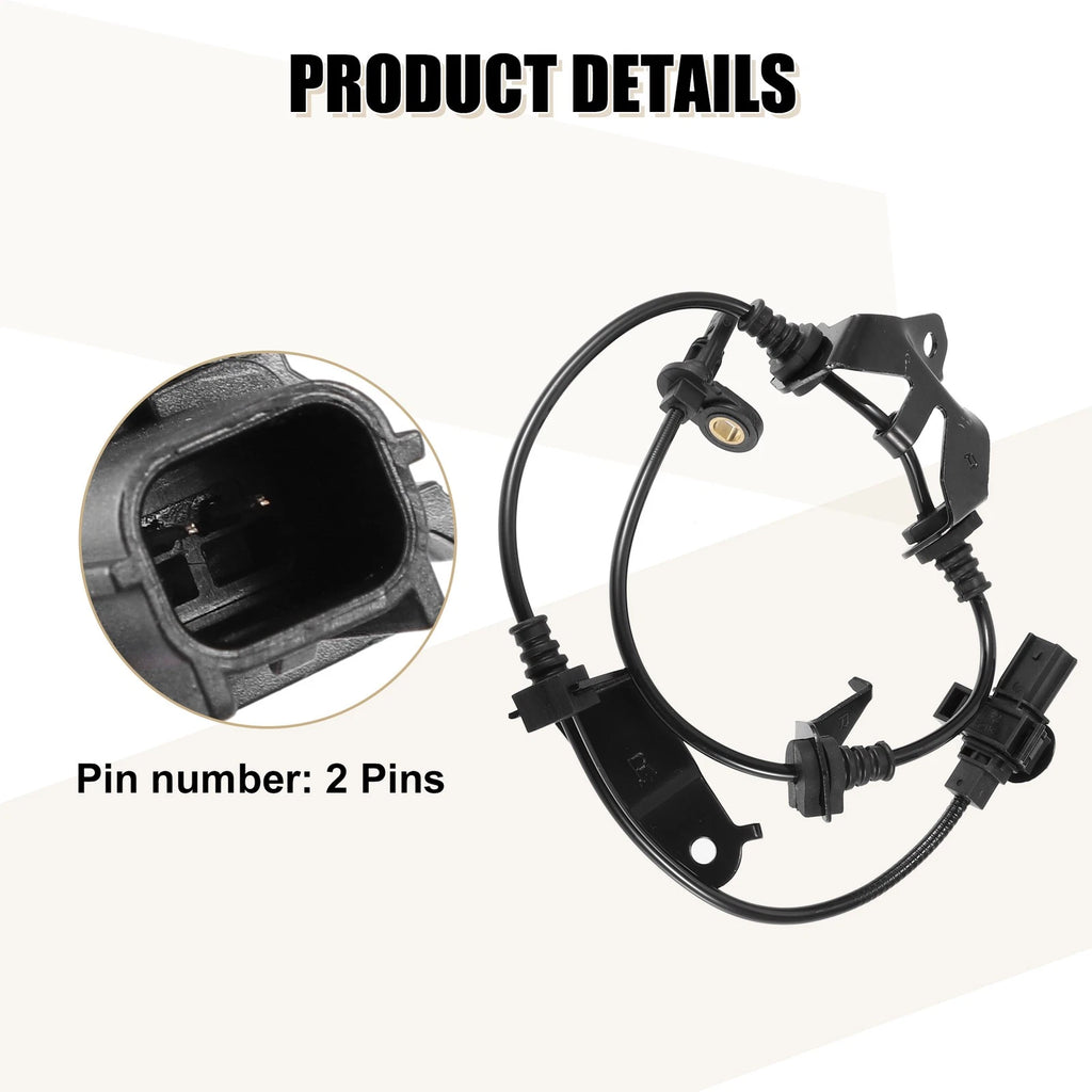 2X ABS Wheel Speed Sensor for Honda Accord (57455-TA0-A01)