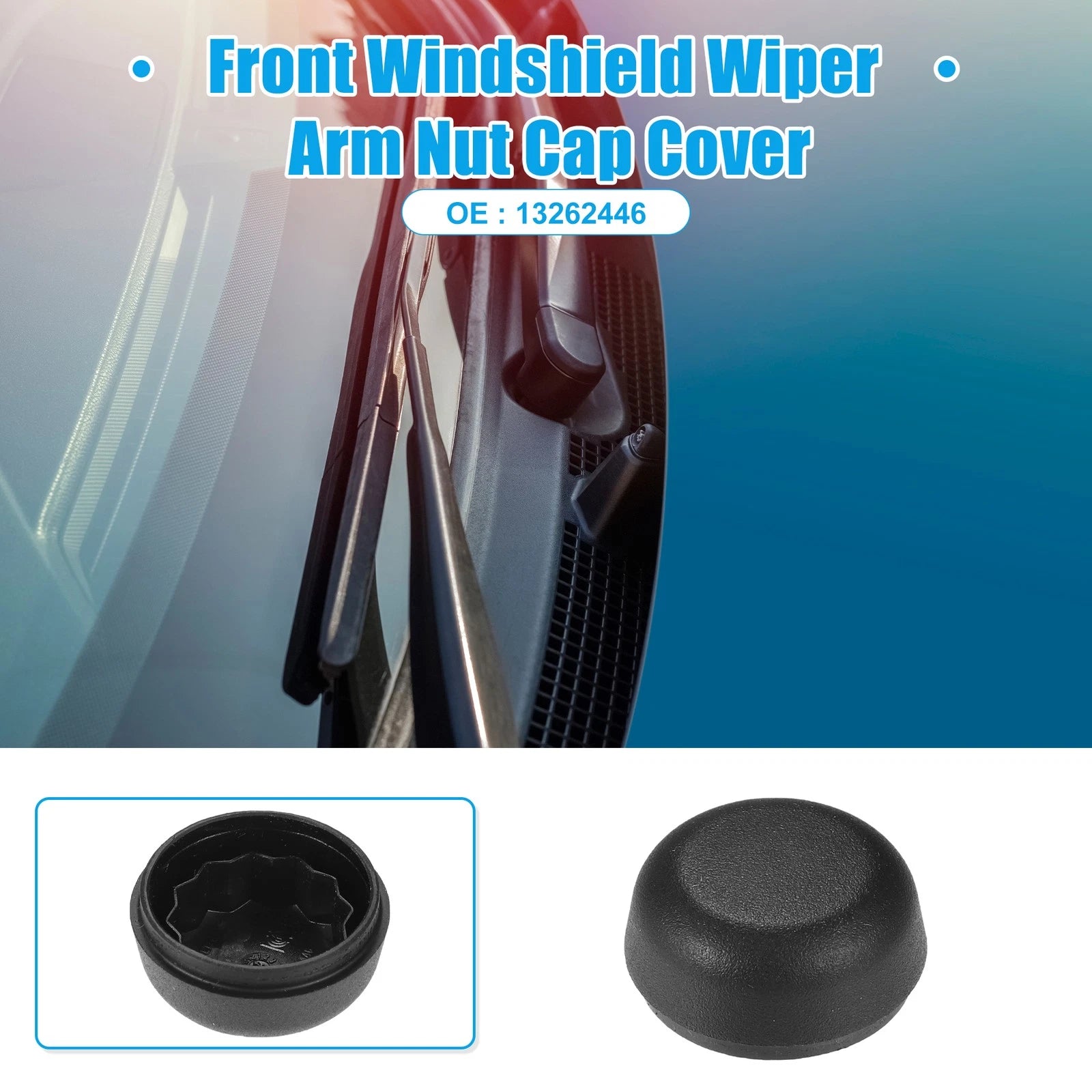 Front Windshield Wiper Arm Nut Cover Cap Replacement for Buick Cascada (2016–2019)