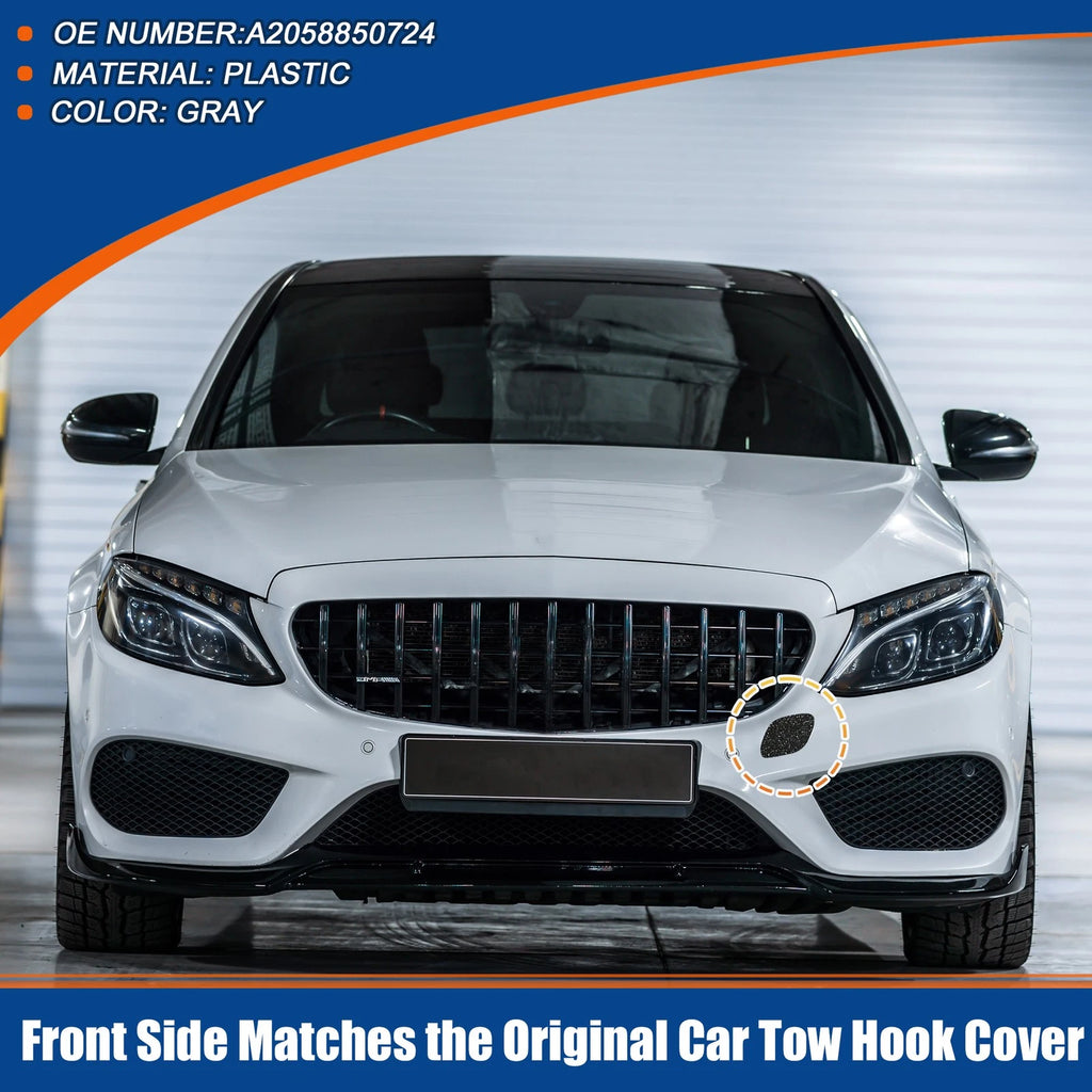 Front Tow Hook Cover Replacement for Mercedes-Benz C-Class W205 (2015–2021)