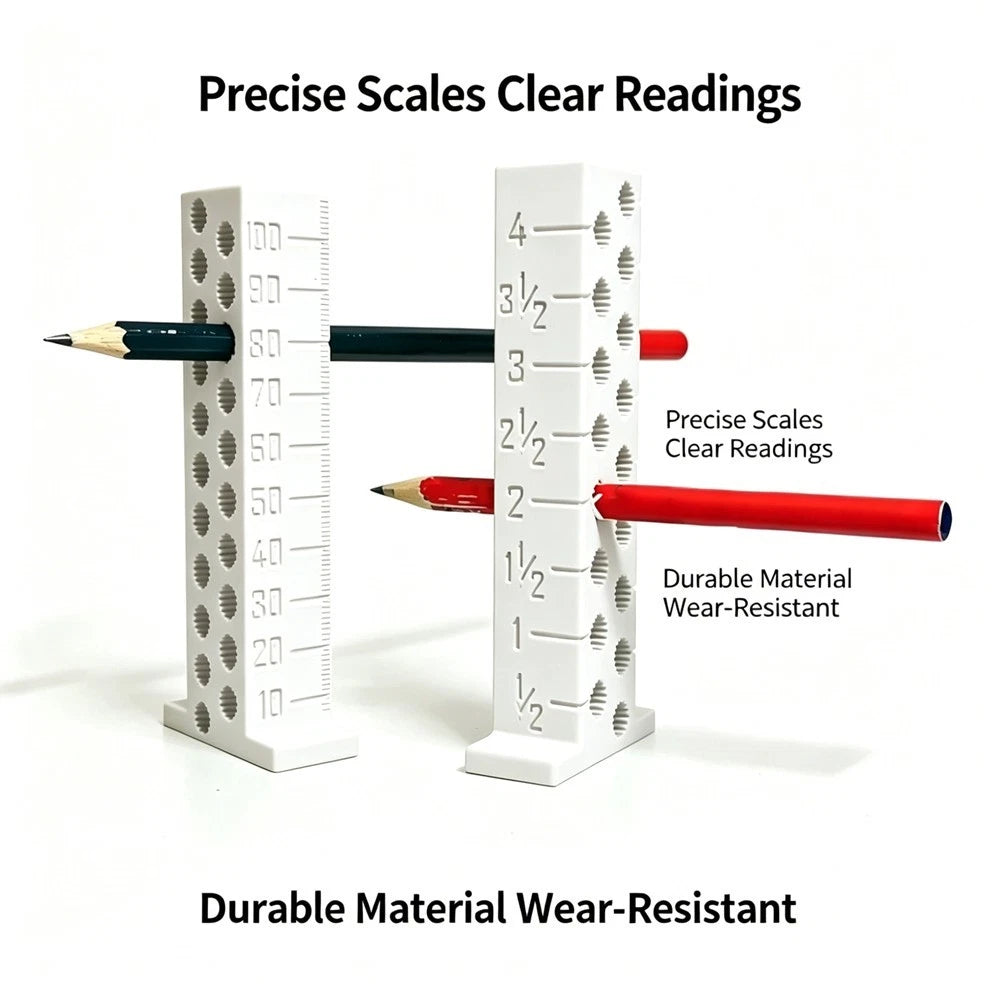 3D Printed Marking Ruler for Woodworking (5 mm to 105 mm)