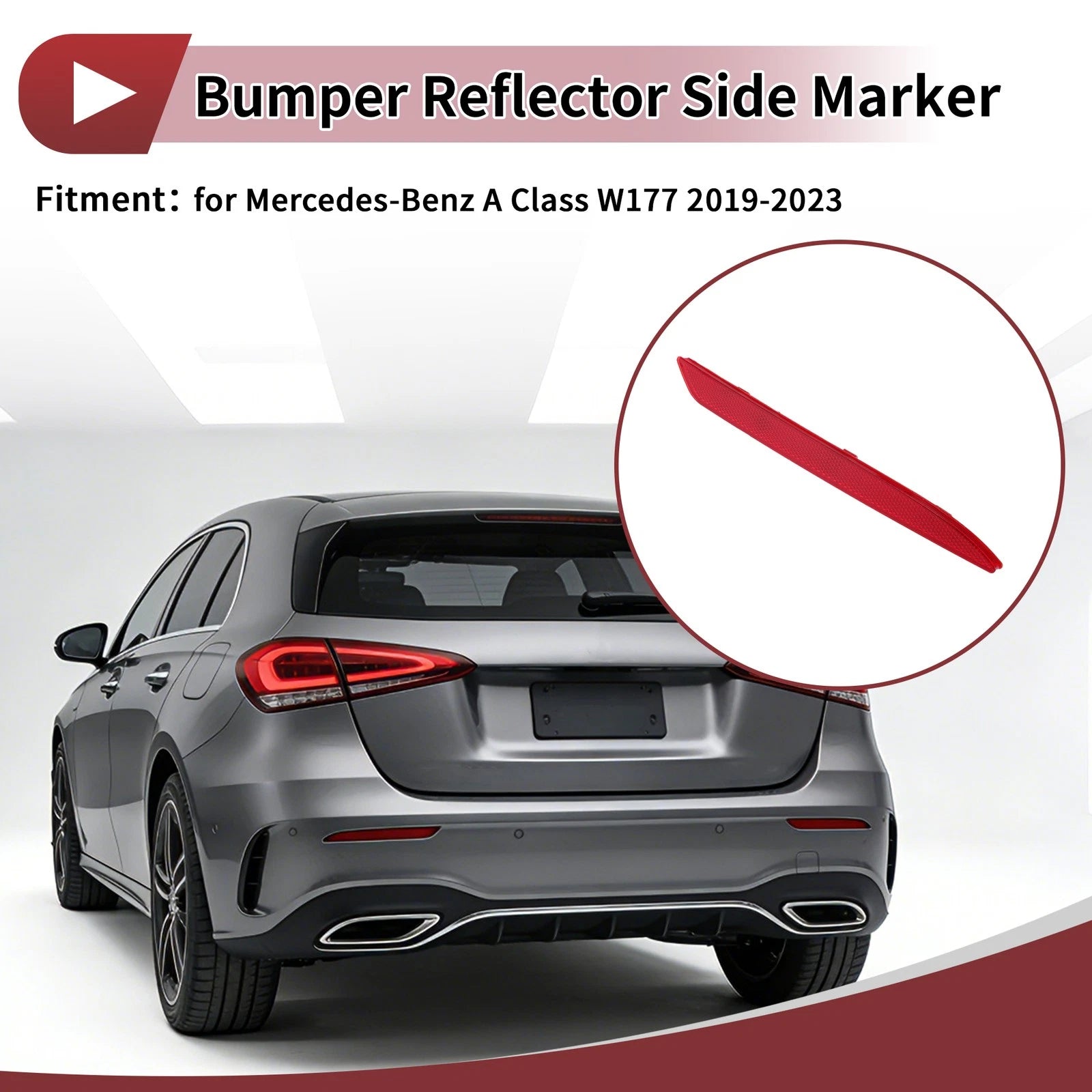 Rear Right Bumper Reflector Replacement for Mercedes-Benz A Class W177 (2019–2023)