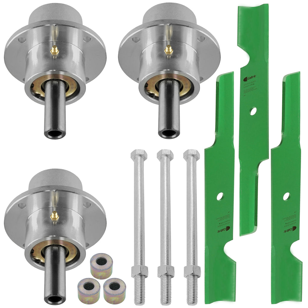 Deck Spindles and Blade Bolt Kit for Scag SMZ-52 and SSZ Series (2007–2024)