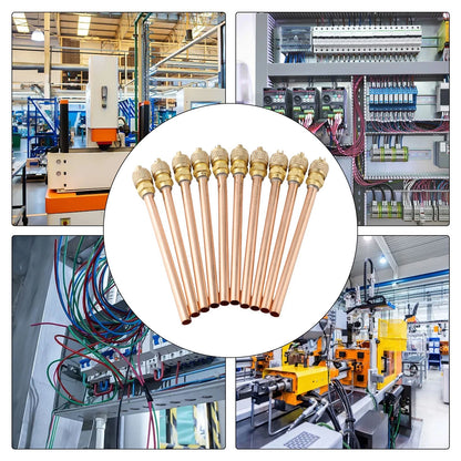 10pcs Copper Tube Access Valves for HVAC Systems