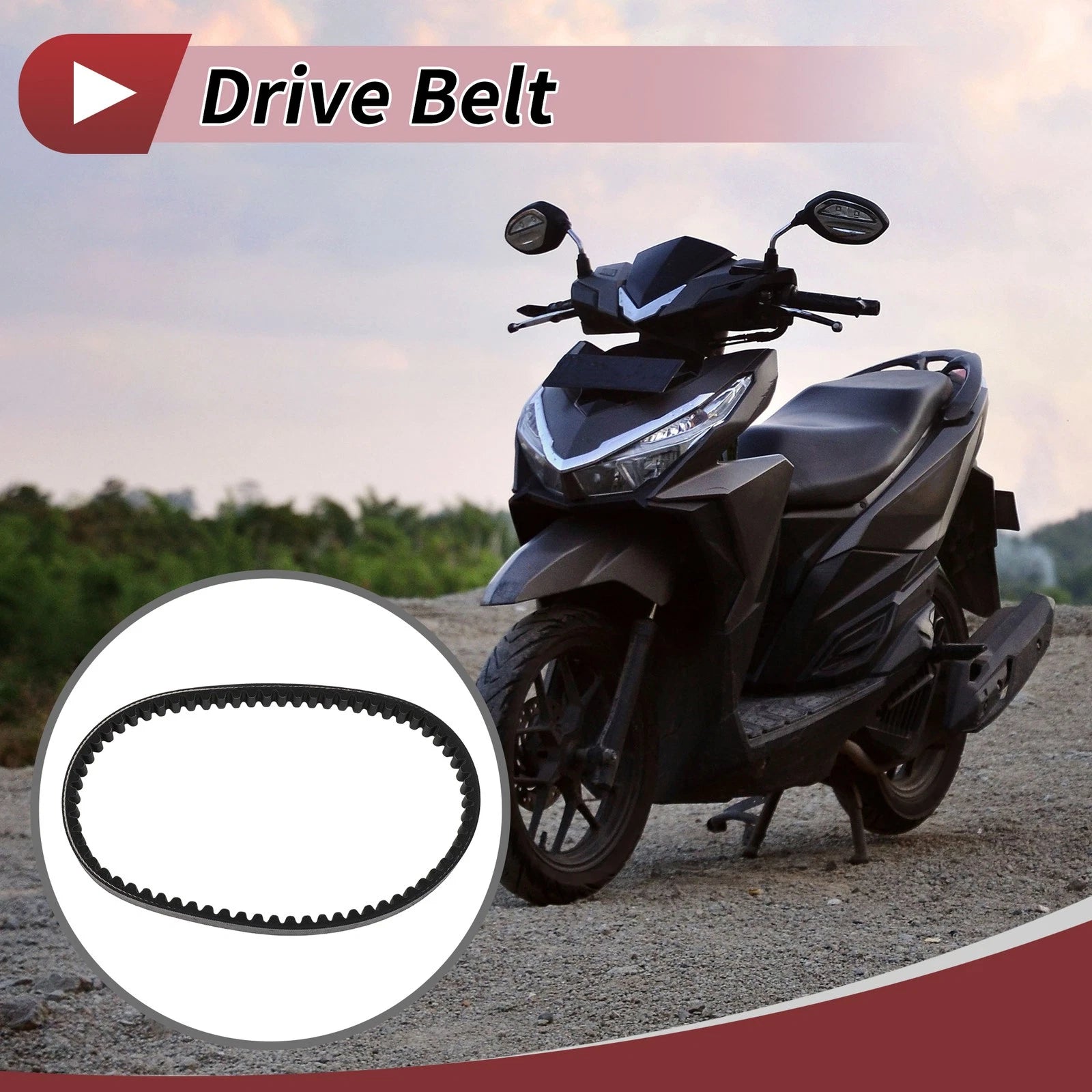 Drive Belt V Belt Replacement for Honda 2 Stroke 50cc Motorcycle (2003–2008)