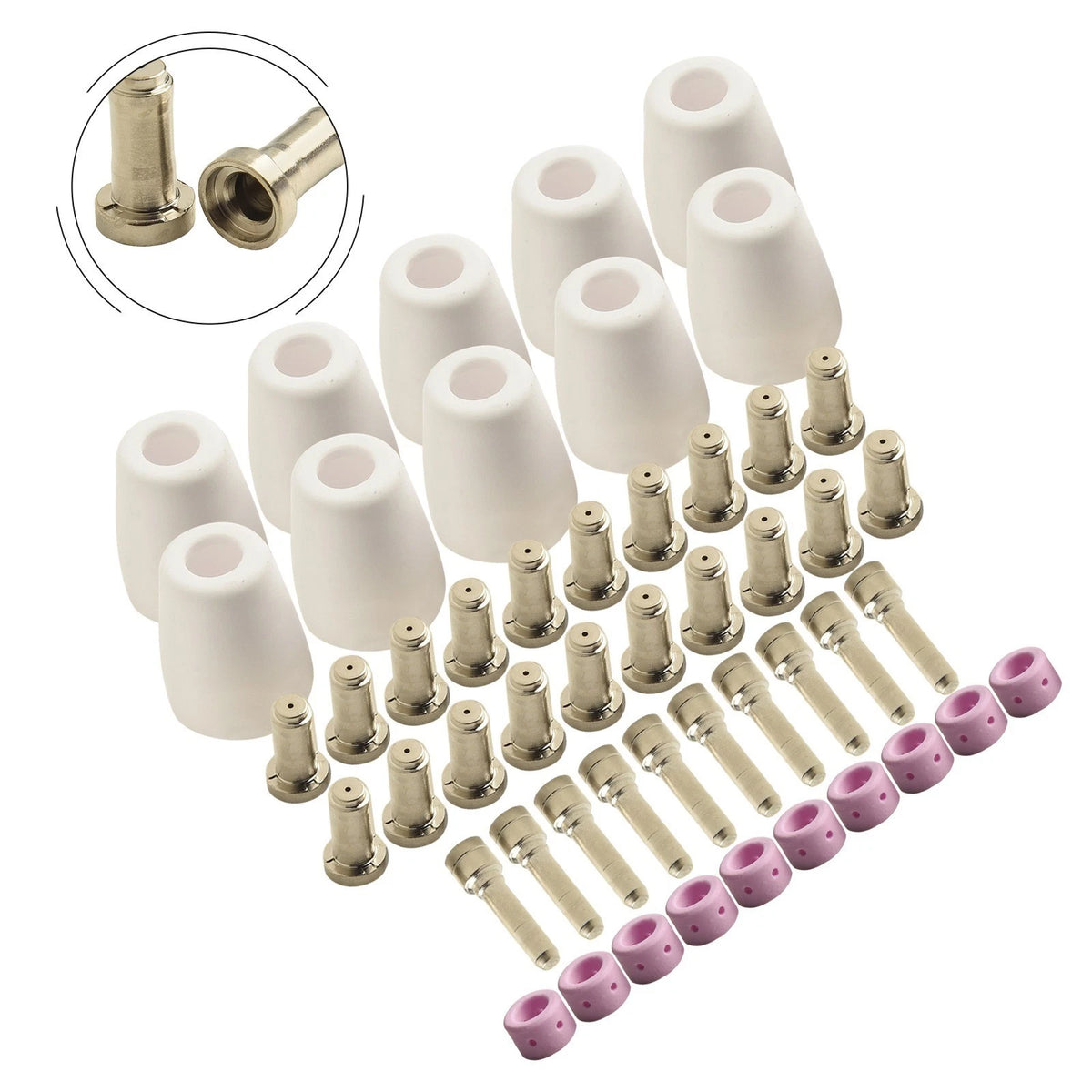 Plasma Torch Consumables for ES (Set of 4, 96mm Tip Diameter)