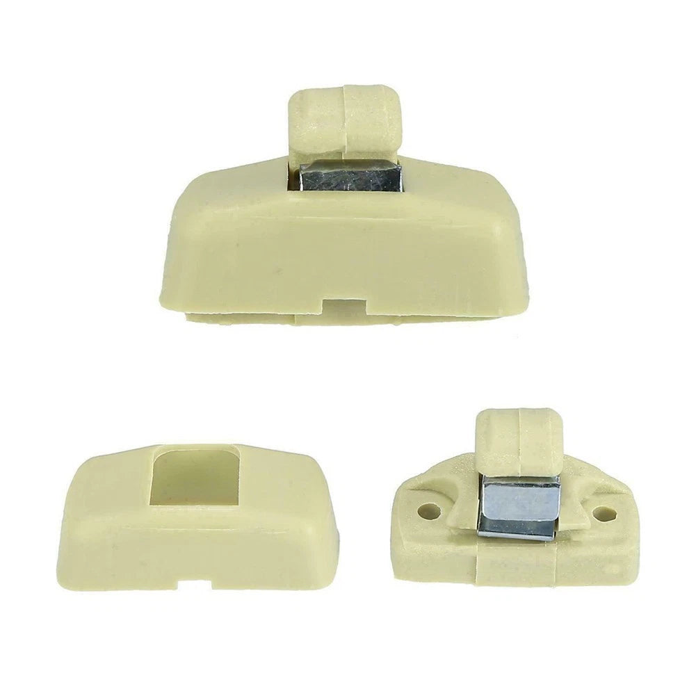 Set of 2 Sun Visor Bracket Clips for Skoda Octavia (1997–2011) Beige ABS